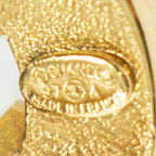 Chanel CC Logo Round Clip Type Earrings Gold Plated — view 3