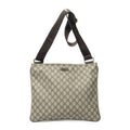 Gucci Square Zip Messenger Beige Spuri Canvas Shoulder