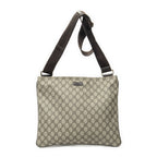 Gucci Square Zip Messenger Beige Spuri Canvas Shoulder