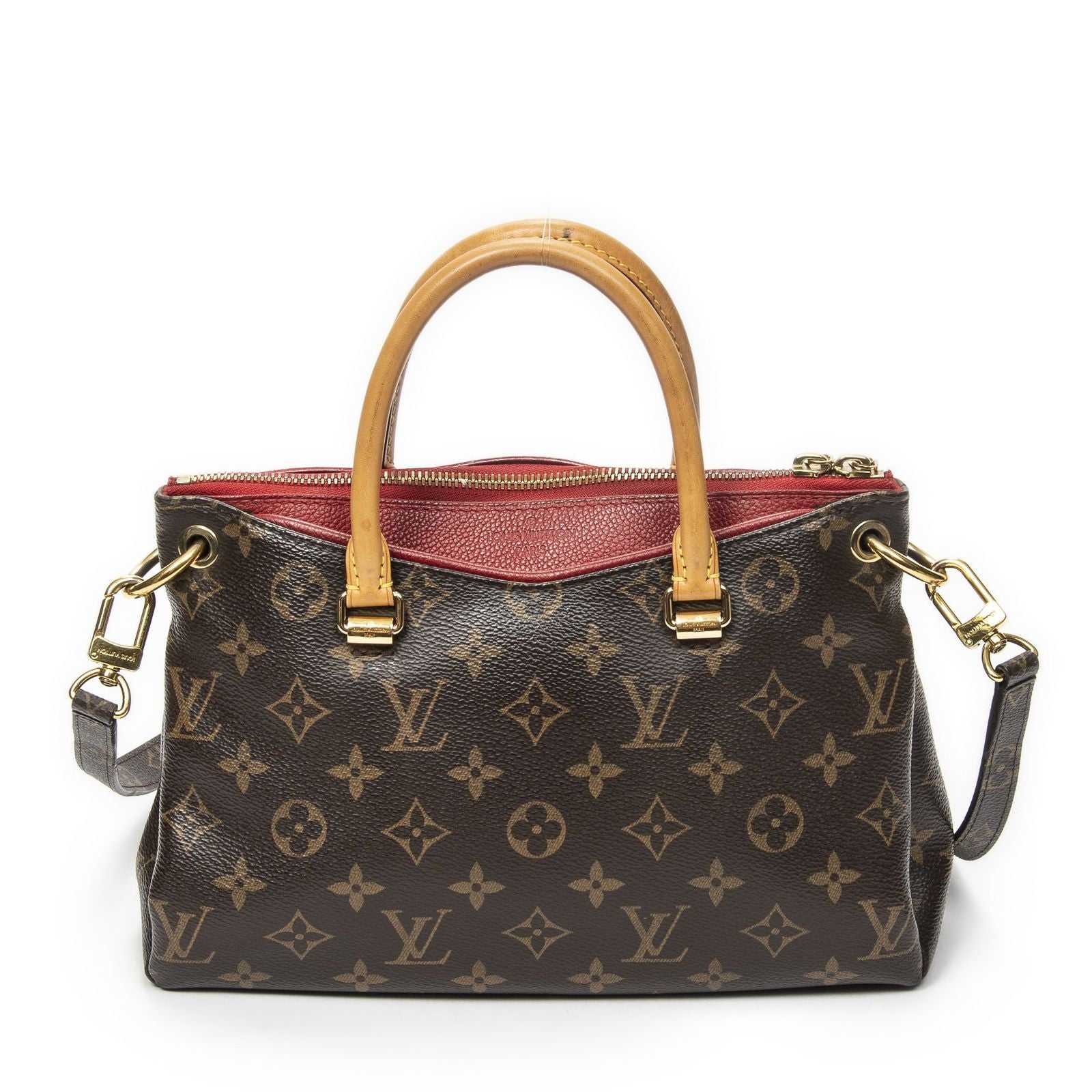 Louis Vuitton Pallas Brown Monogram Canvas Handbag