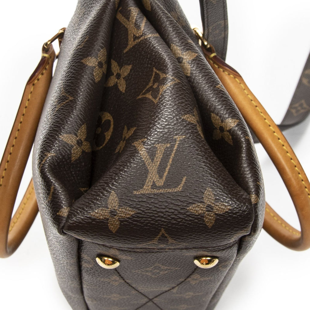 Louis Vuitton Pallas Brown Monogram Canvas Handbag — view 8
