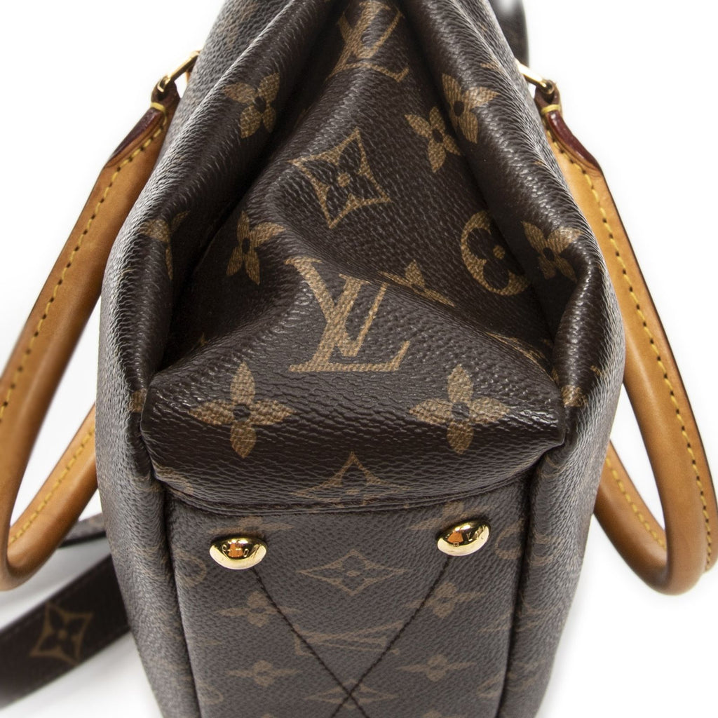 Louis Vuitton Pallas Brown Monogram Canvas Handbag — view 7