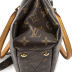 Louis Vuitton Pallas Brown Monogram Canvas Handbag — view 7