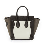 Celine Brown White Calfskin Leather Shoulder — view 5