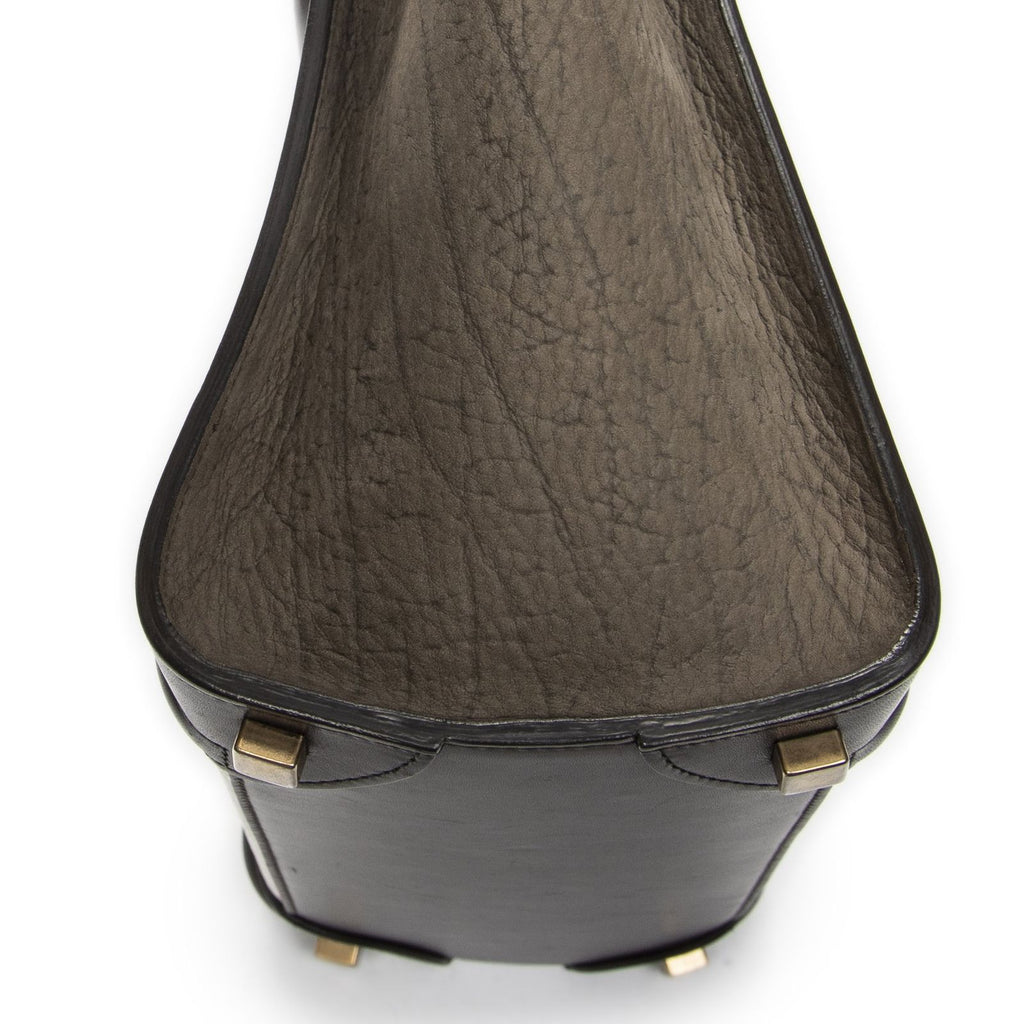 Celine Brown White Calfskin Leather Shoulder — view 7