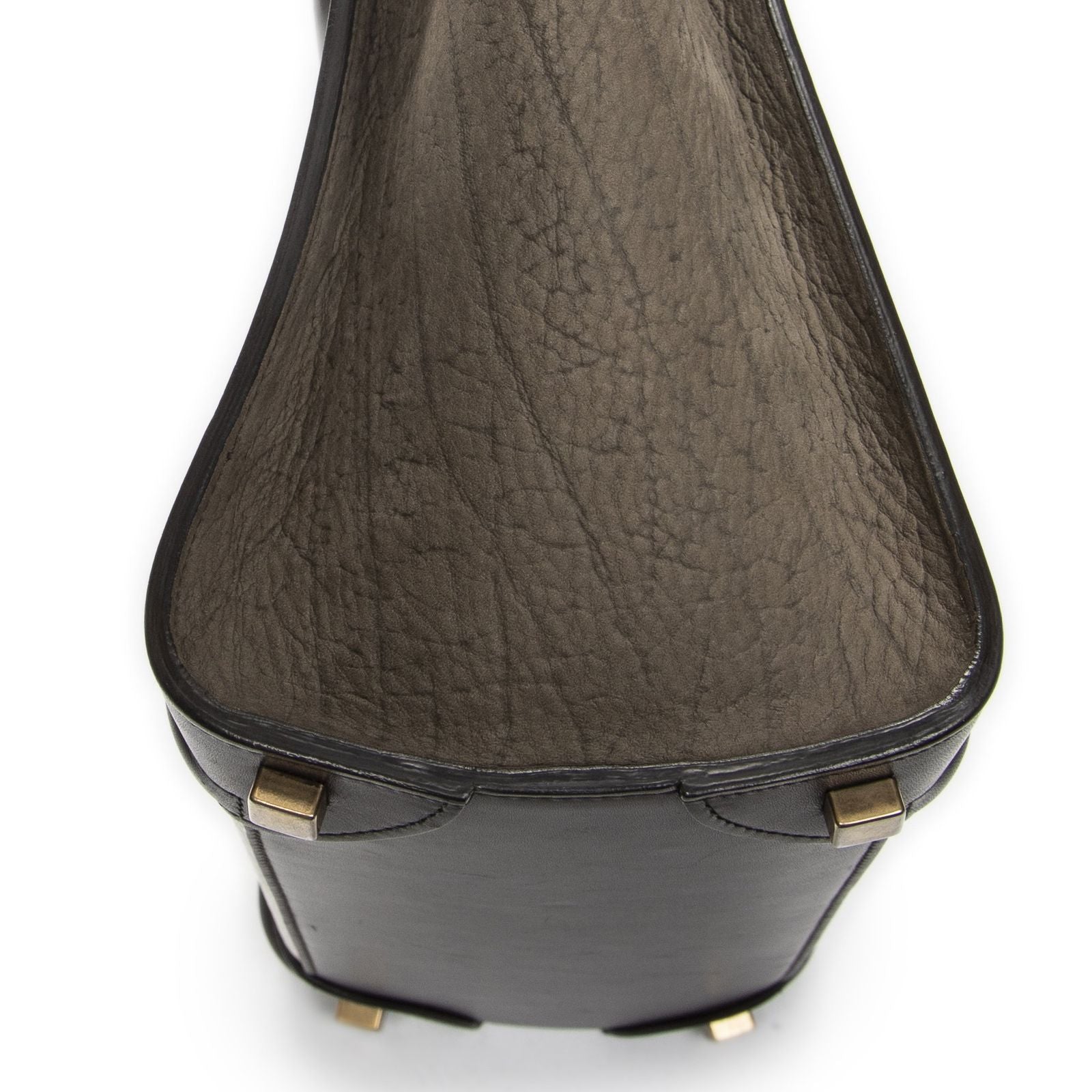Celine Brown White Calfskin Leather Shoulder — view 7