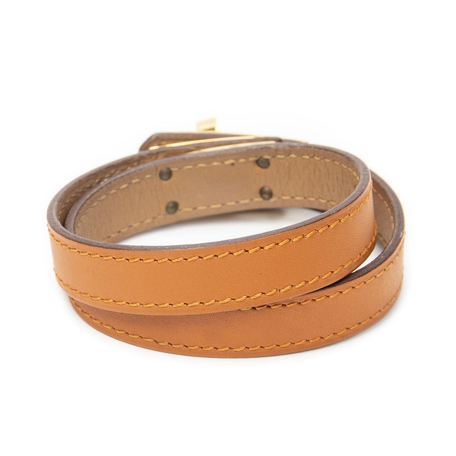 Hermes Kelly Double Tour Bracelet Orange Swift Leather — view 2