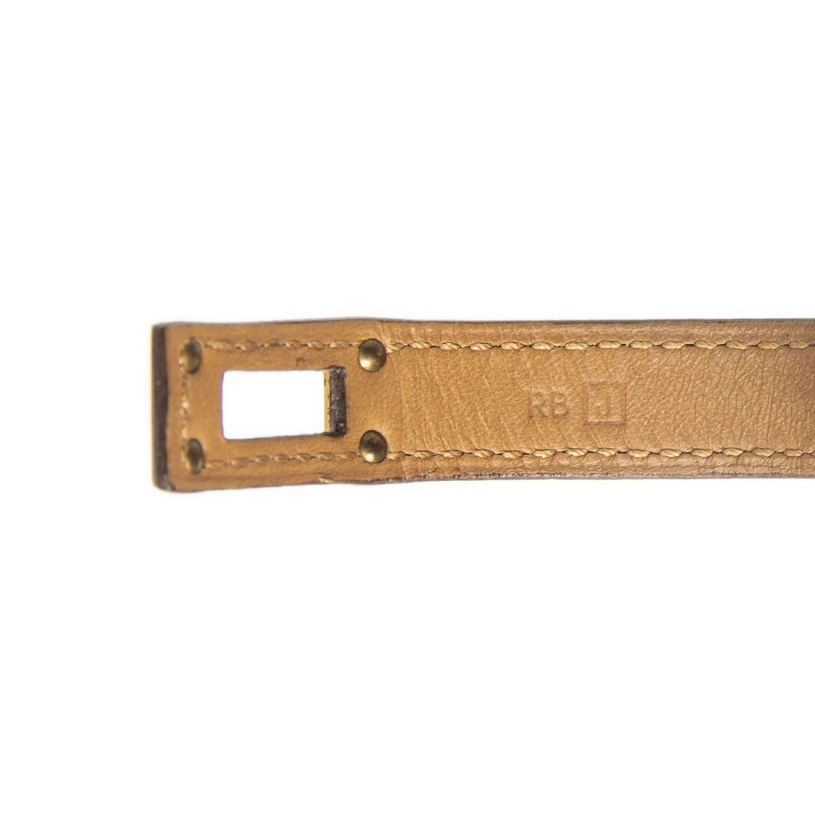 Hermes Kelly Double Tour Bracelet Orange Swift Leather — view 3