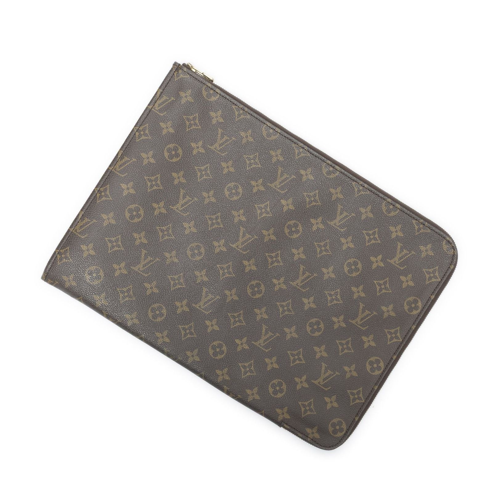 Louis Vuitton Posh Document Brown Monogram Canvas