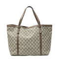 Gucci Tote Beige Brown Spuri Canvas