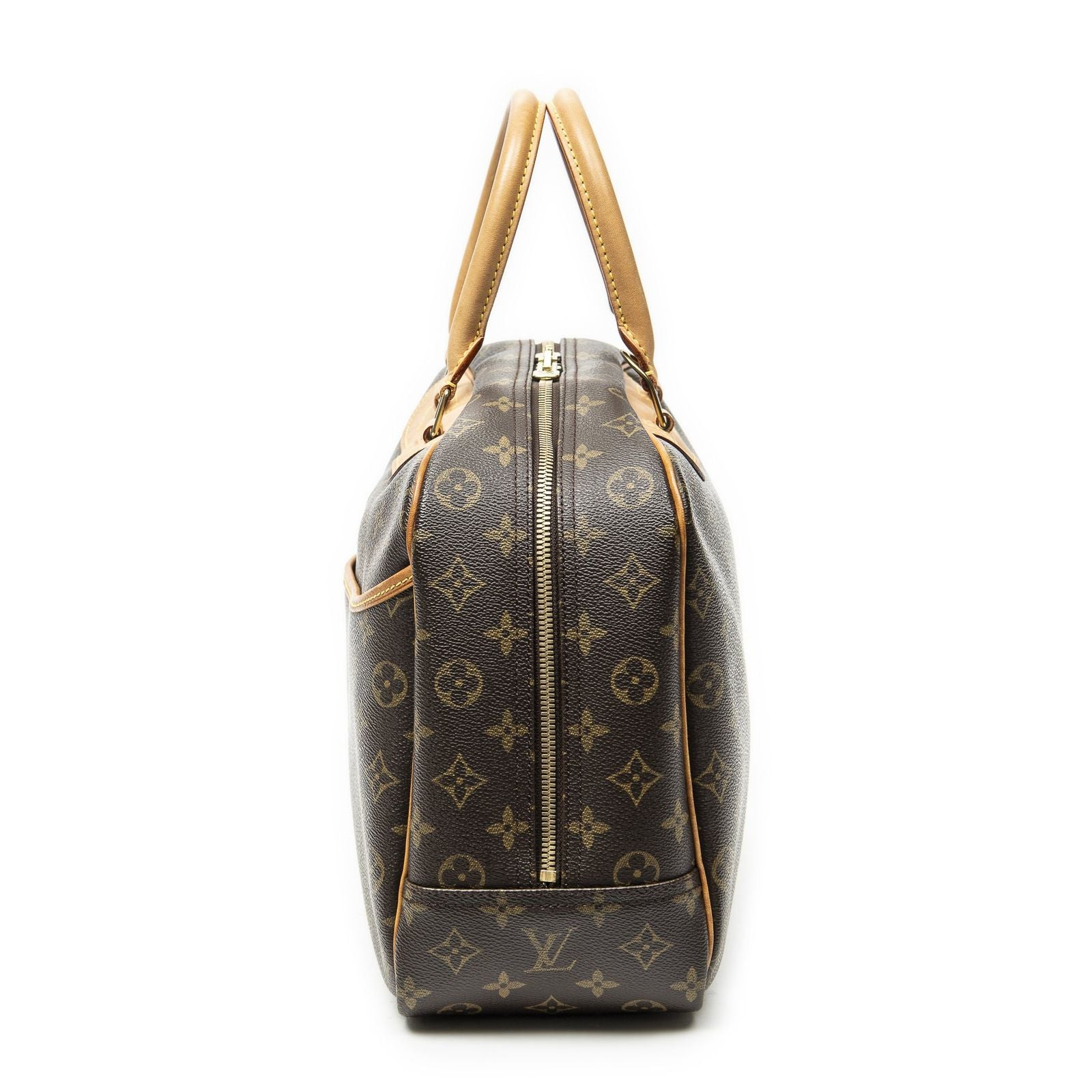 Louis Vuitton Deauville Brown Monogram Canvas Handbag — view 3