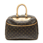 Louis Vuitton Deauville Brown Monogram Canvas Handbag