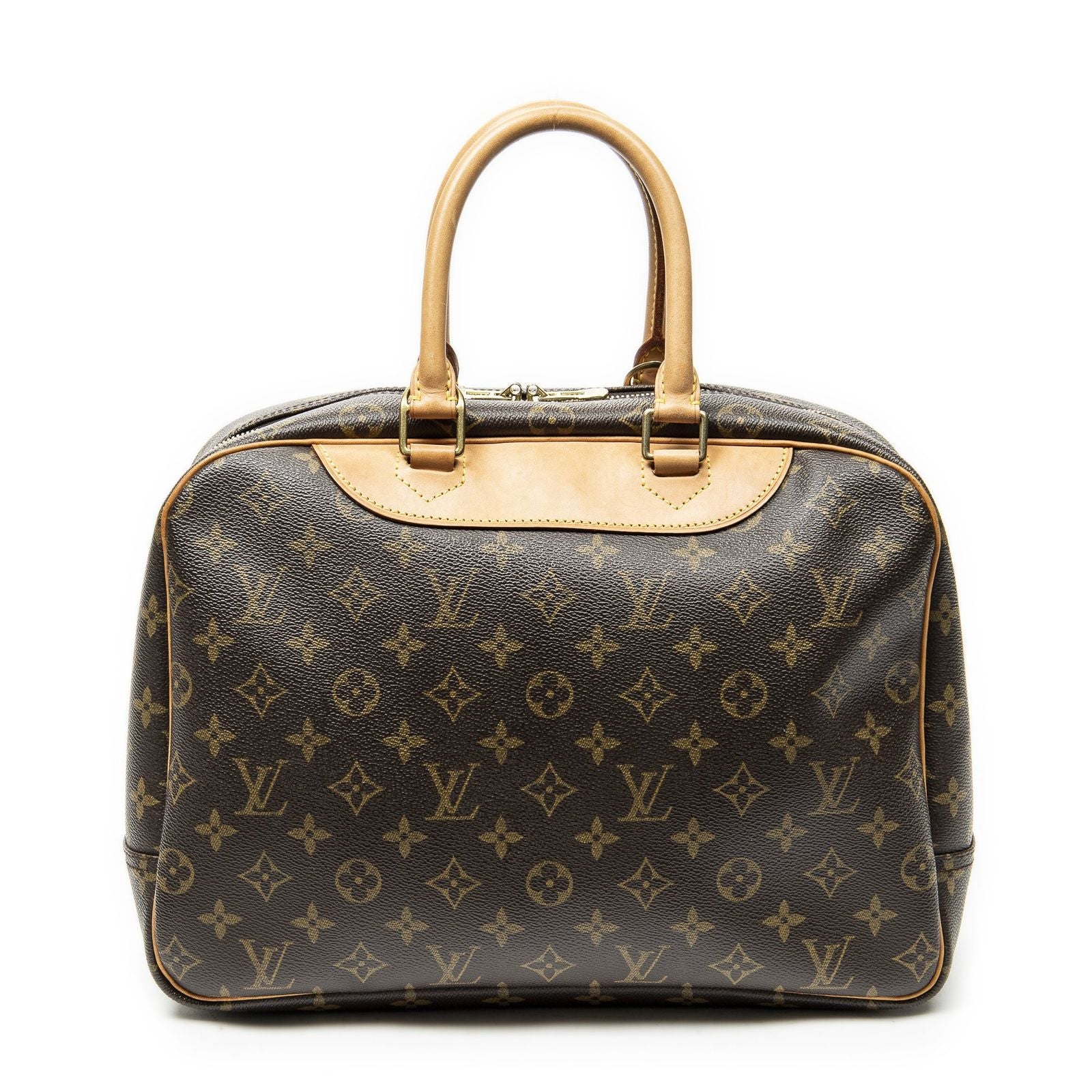 Louis Vuitton Deauville Brown Monogram Canvas Handbag — view 5