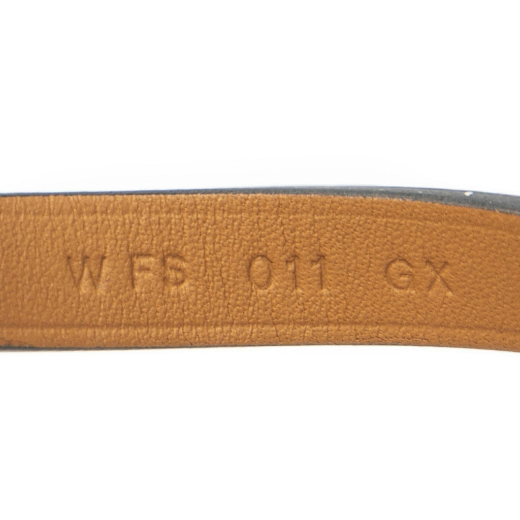 Hermes Mini Kelly Double Tour Bracelet Black Leather — view 3