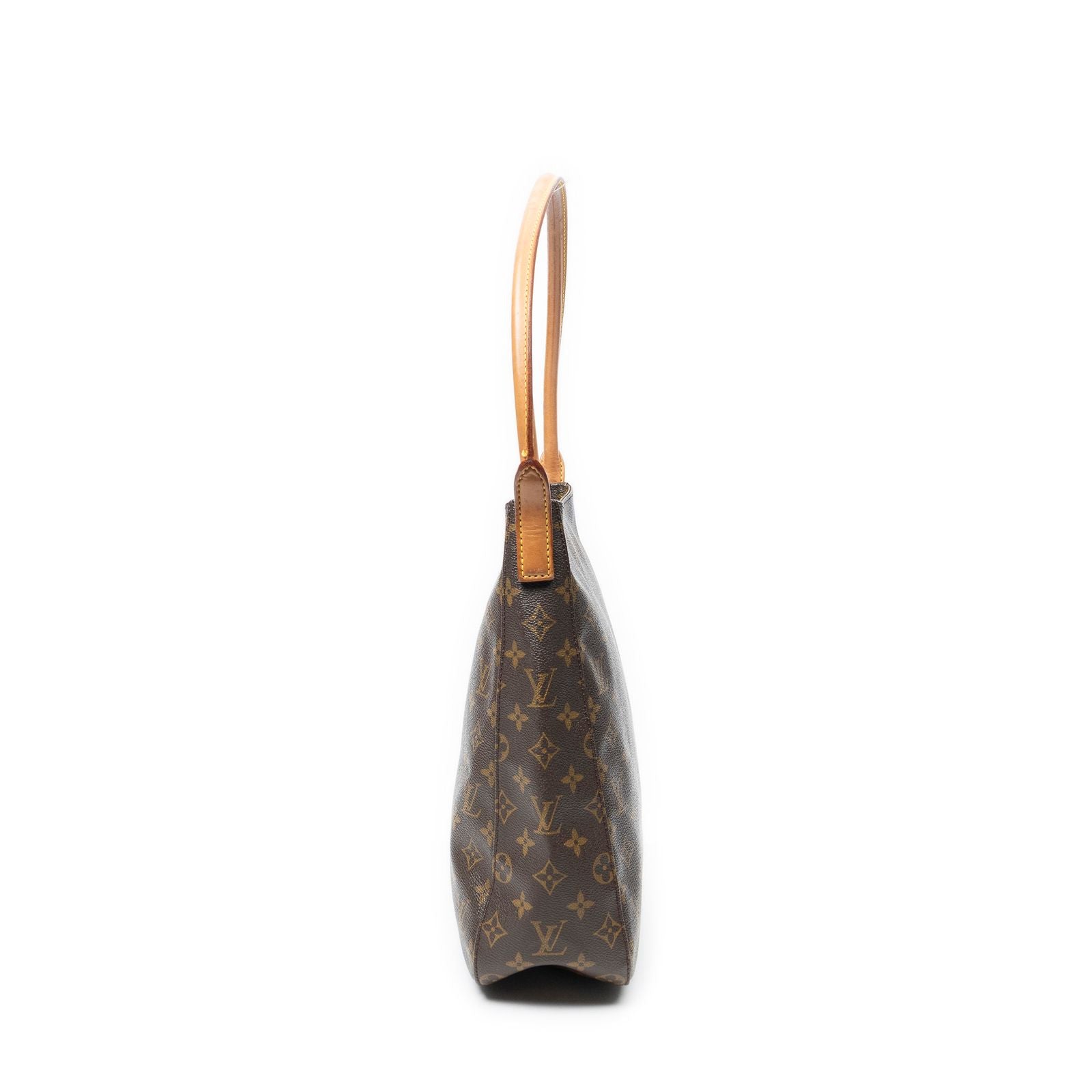 Louis Vuitton Looping Brown Monogram Canvas Shoulder — view 3
