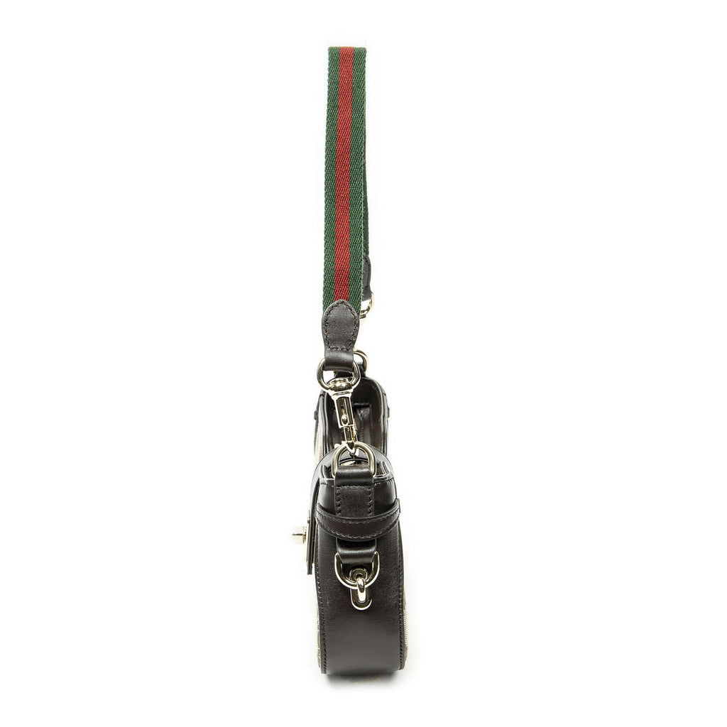 Gucci Mini Side Web Beige GG Canvas Shoulder — view 3
