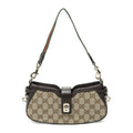 Gucci Mini Side Web Beige GG Canvas Shoulder