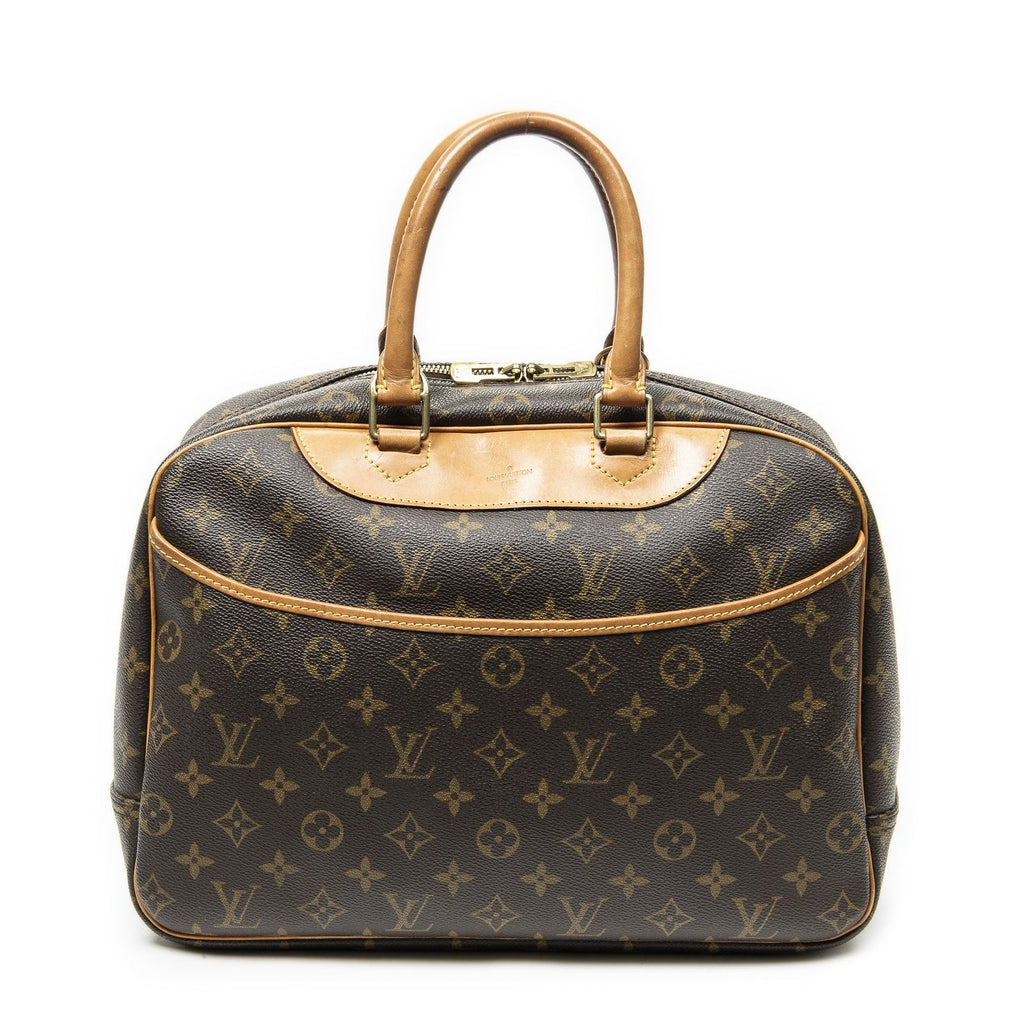 Louis Vuitton Deauville Brown Monogram Canvas Handbag
