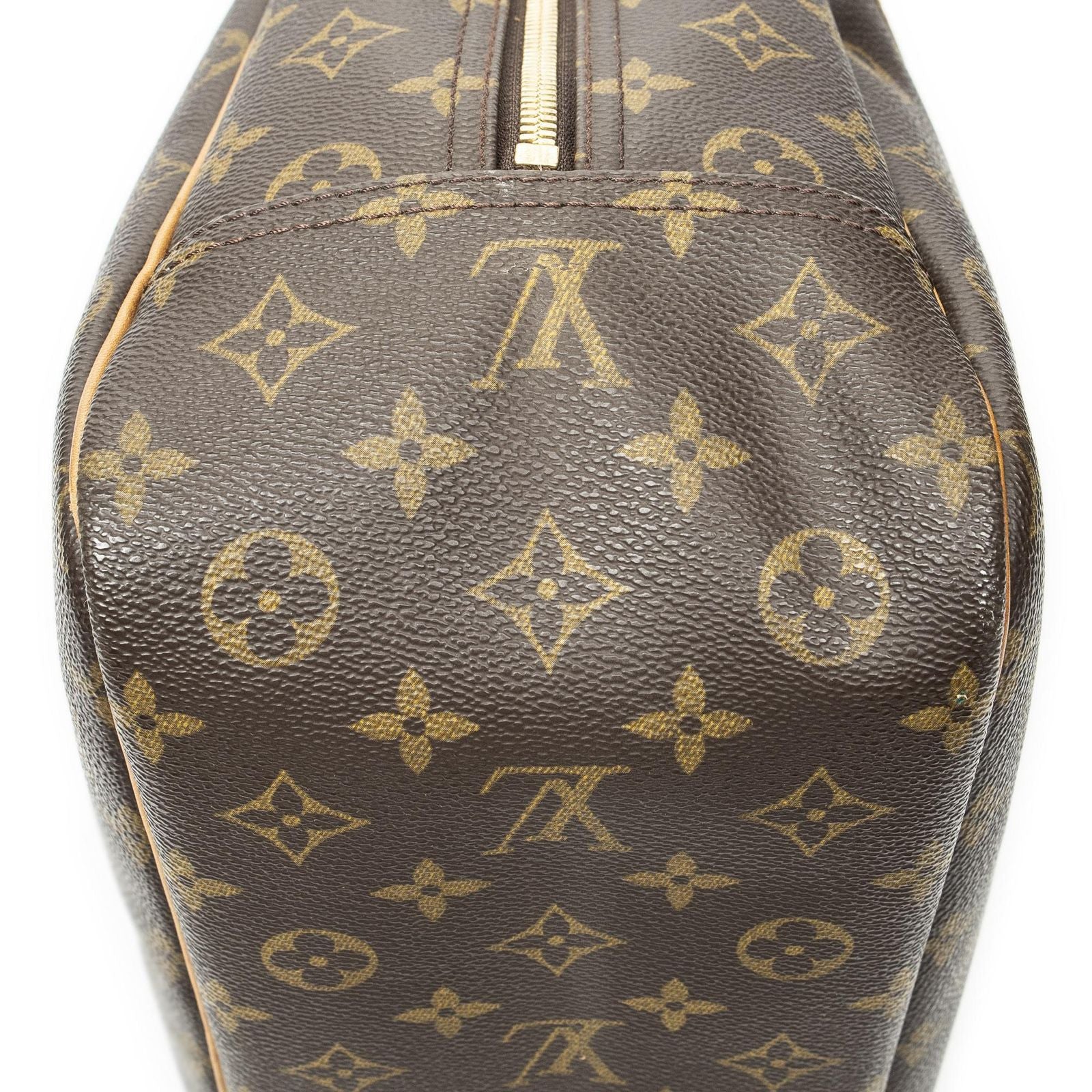 Louis Vuitton Deauville Brown Monogram Canvas Handbag — view 7