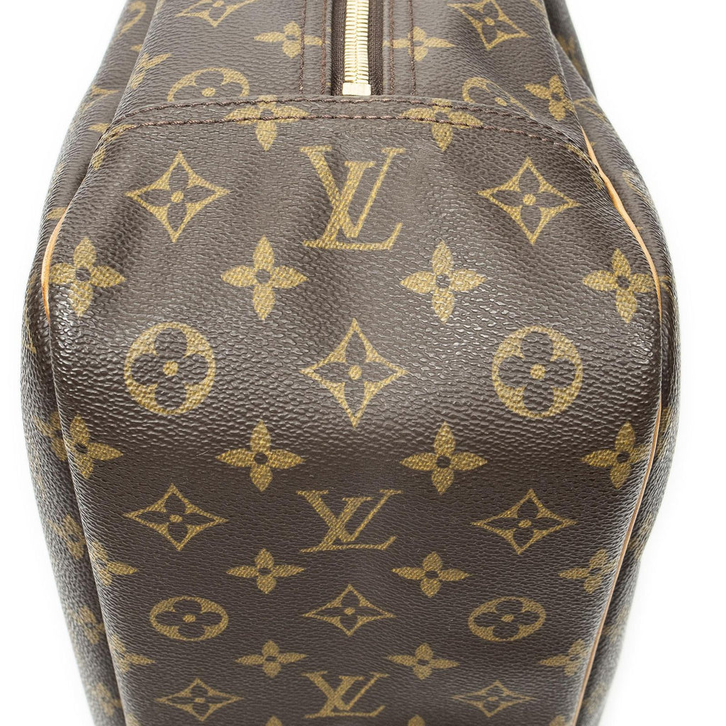 Louis Vuitton Deauville Brown Monogram Canvas Handbag — view 8