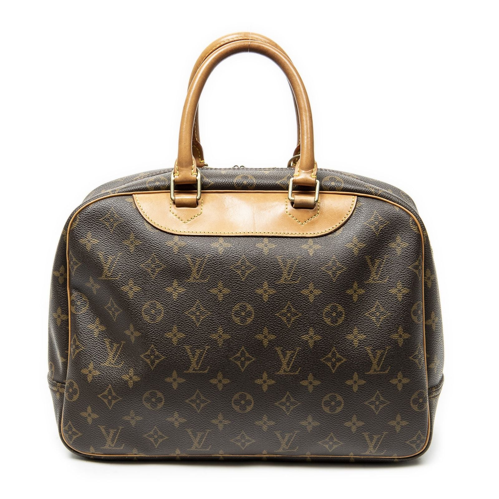 Louis Vuitton Deauville Brown Monogram Canvas Handbag — view 5
