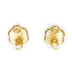 Chanel CC Logo Clip Type Earrings Gold Plated — view 3