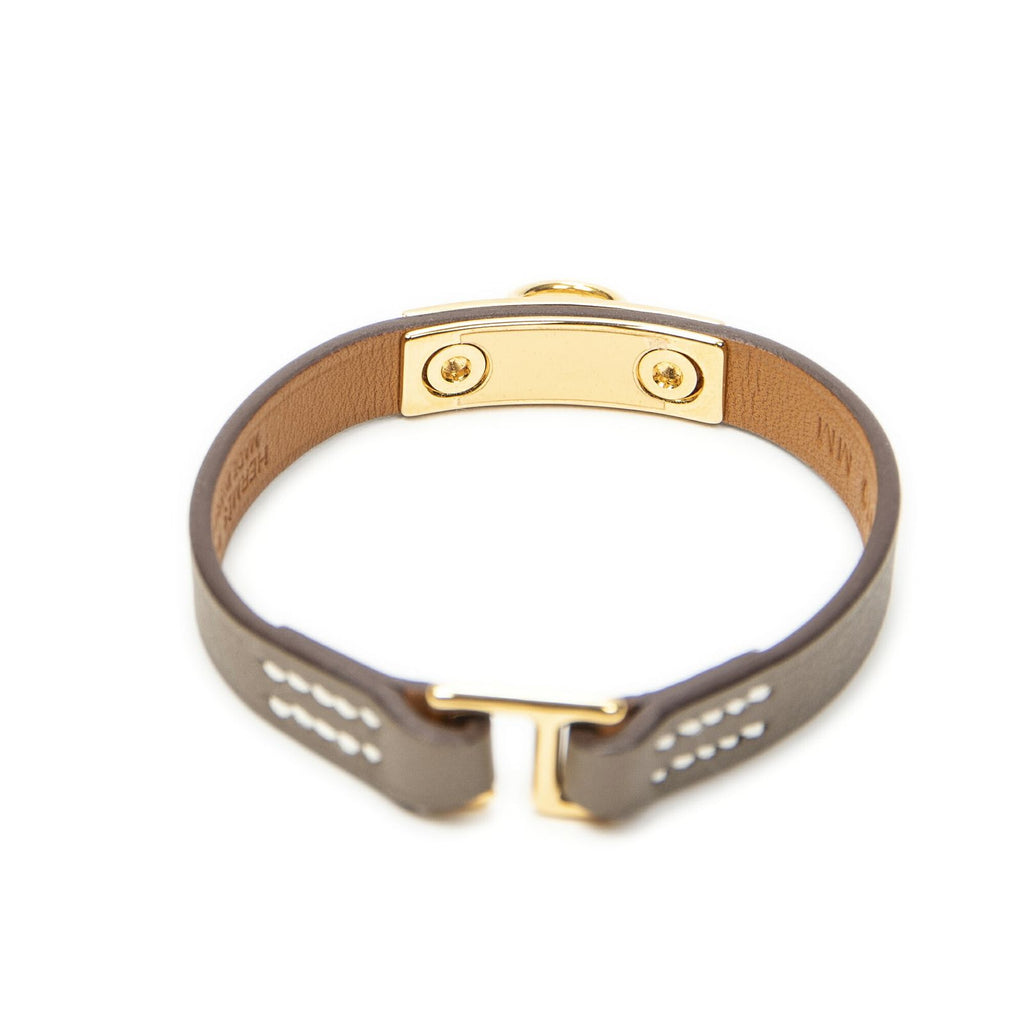 Hermes Bracelet Gray Leather — view 2