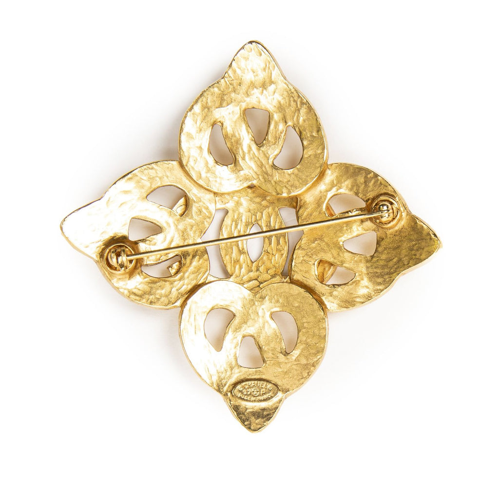 Chanel CC Cross Brooch — view 4