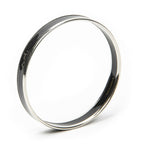 Hermes Enamel Bangle Black Silver Plating Bracelet