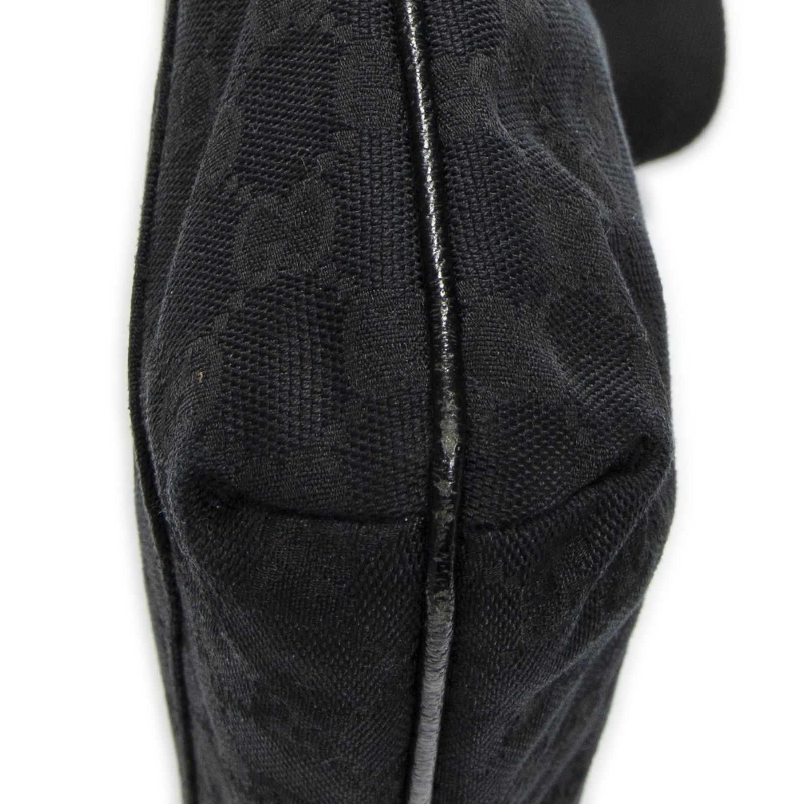Gucci Front Slip Pocket Crossbody Black GG Canvas — view 8