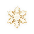 Chanel CC Snowflake Brooch White