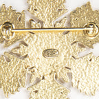 Chanel CC Snowflake Brooch White — view 4