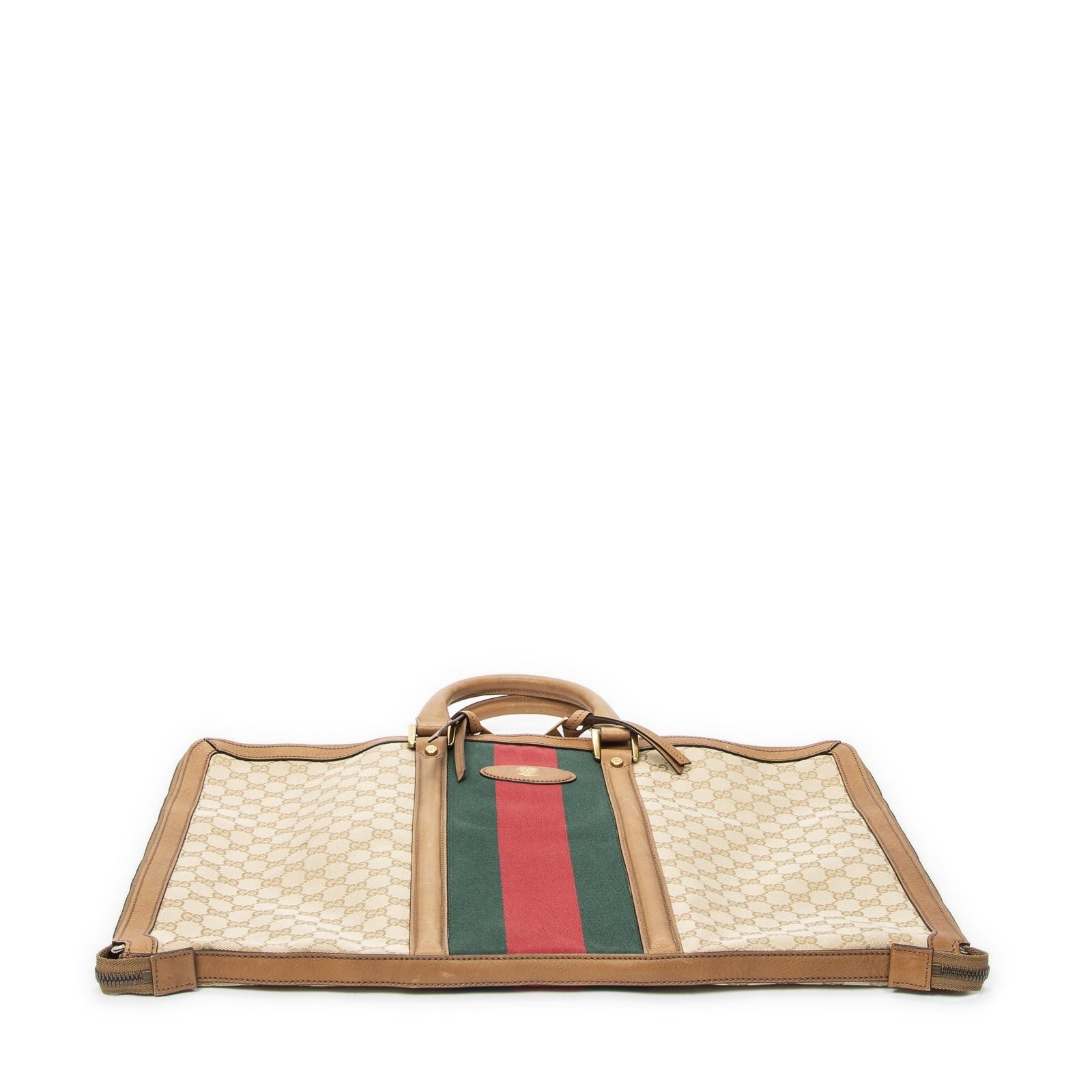 Gucci Garment Cover Tan Beige GG Canvas Handbag — view 6