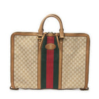 Gucci Garment Cover Tan Beige GG Canvas Handbag