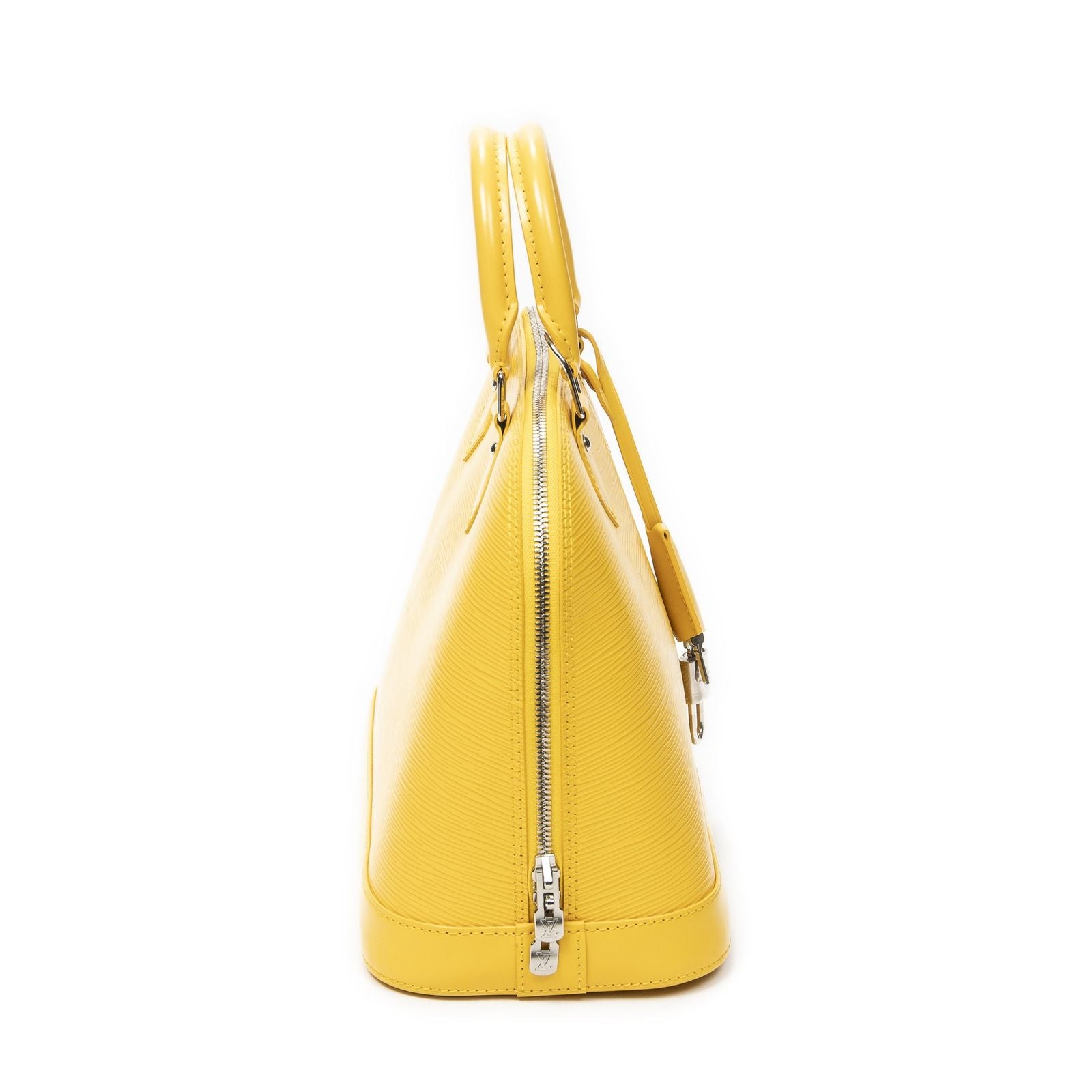 Louis Vuitton Alma Yellow Epi Handbag — view 4