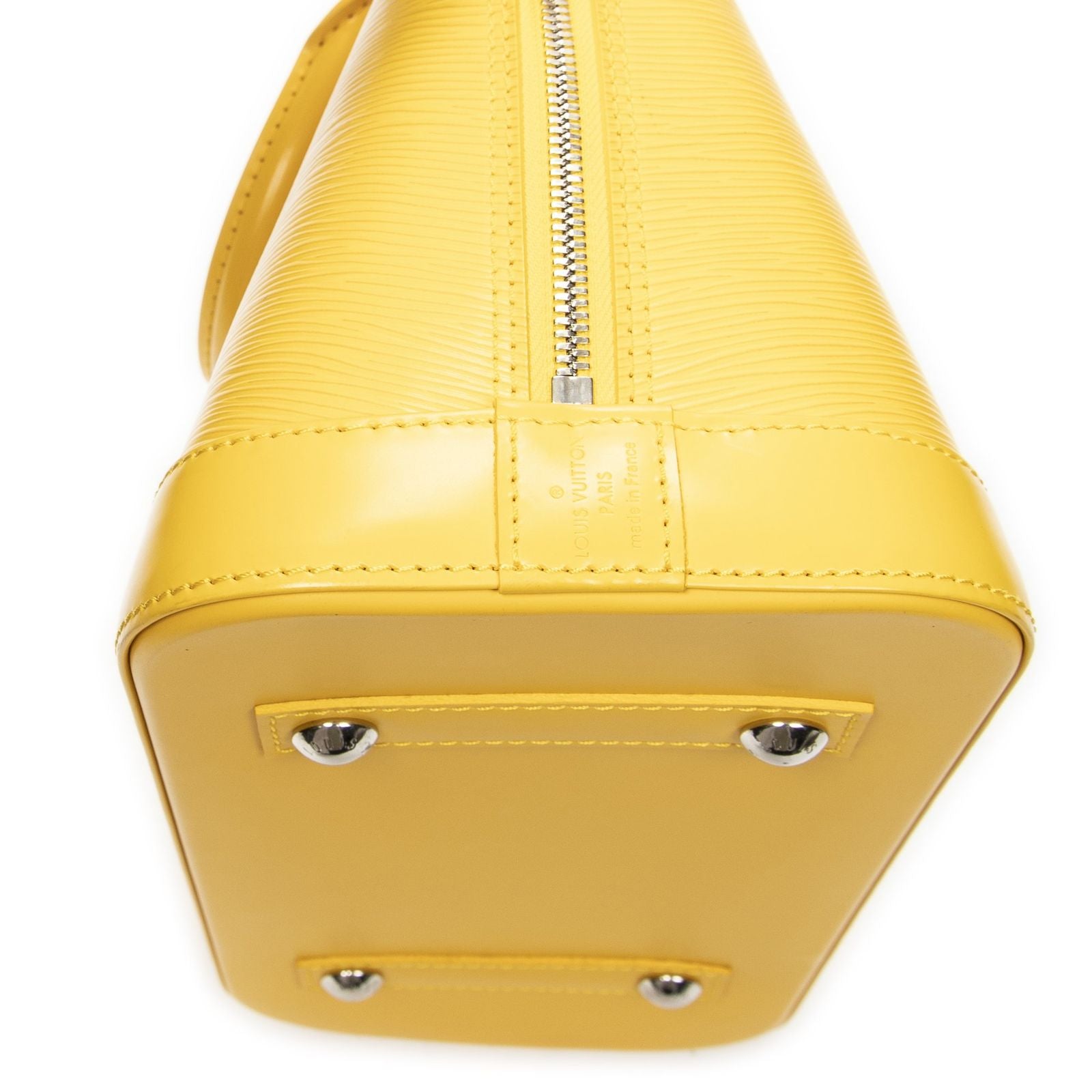 Louis Vuitton Alma Yellow Epi Handbag — view 7