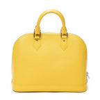 Louis Vuitton Alma Yellow Epi Handbag — view 5