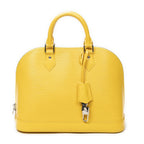 Louis Vuitton Alma Yellow Epi Handbag