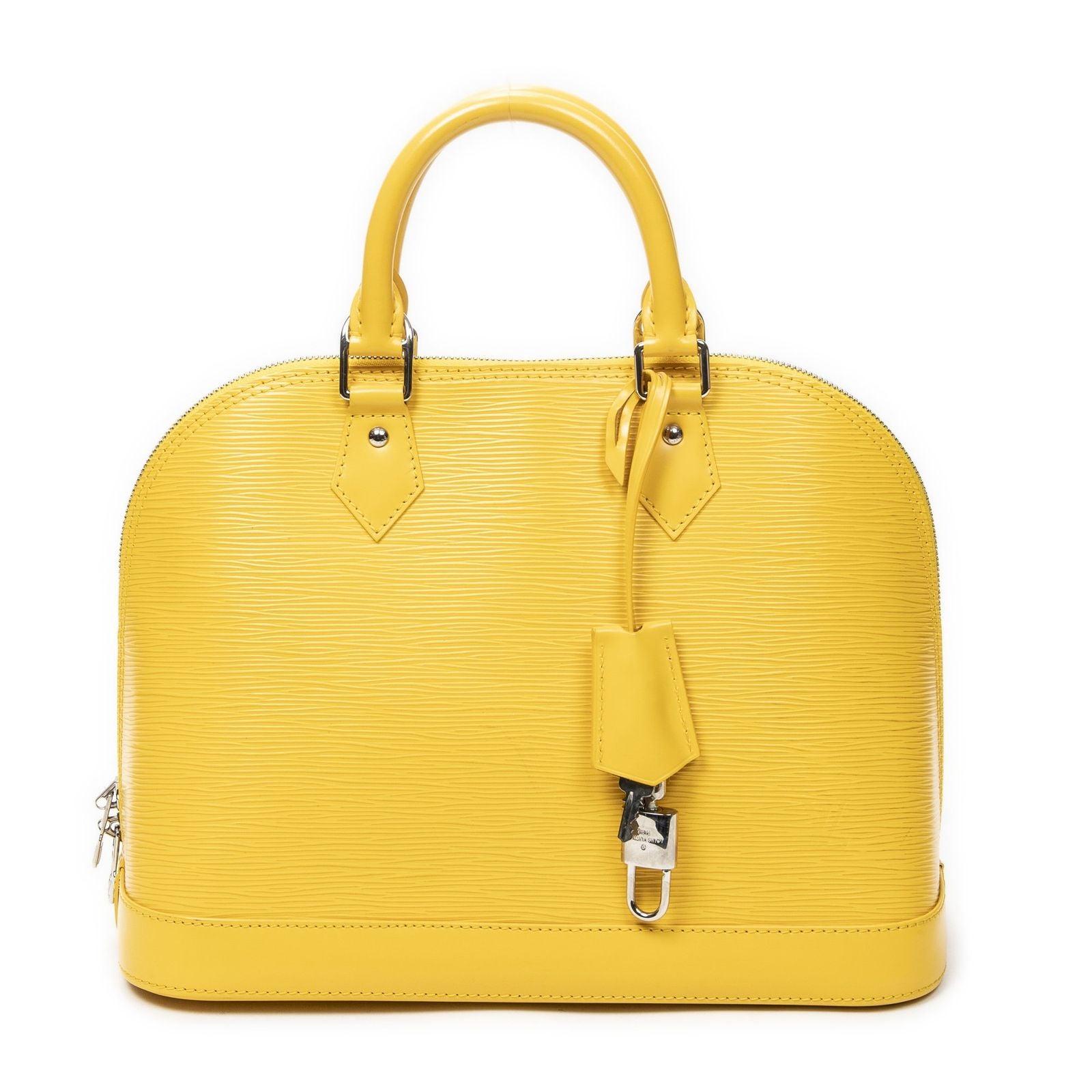 Louis Vuitton Alma Yellow Epi Handbag
