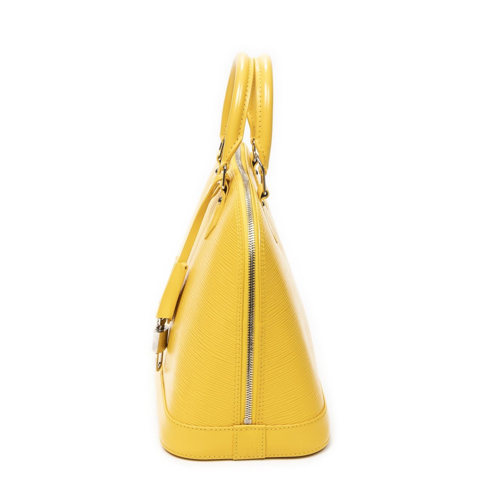 Louis Vuitton Alma Yellow Epi Handbag — view 3