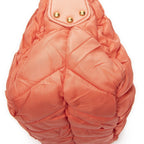 Prada Zip Orange Matelasse Nylon Canvas Shoulder — view 8