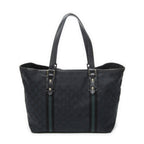 Gucci Medium Web Jolicoeur Tote Black GG Canvas — view 5