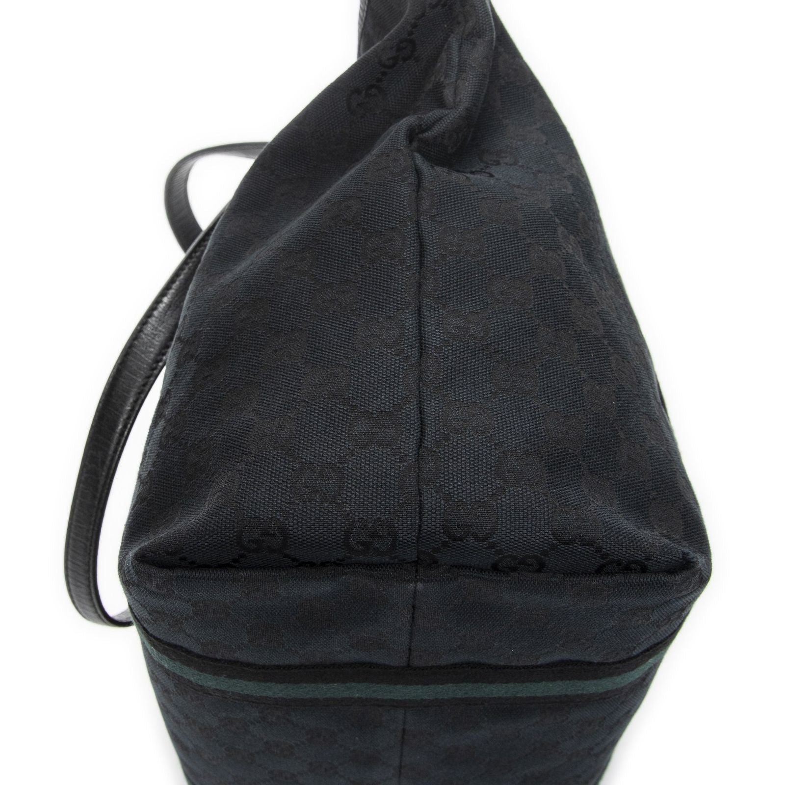 Gucci Medium Web Jolicoeur Tote Black GG Canvas — view 7