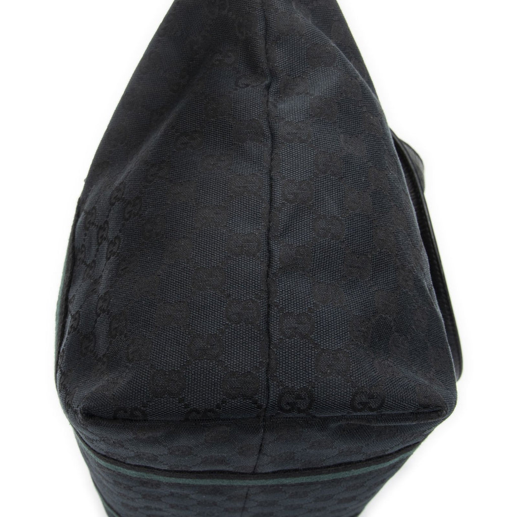 Gucci Medium Web Jolicoeur Tote Black GG Canvas — view 8
