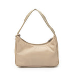 Prada Mini Zip Beige Nylon Canvas Handbag — view 5