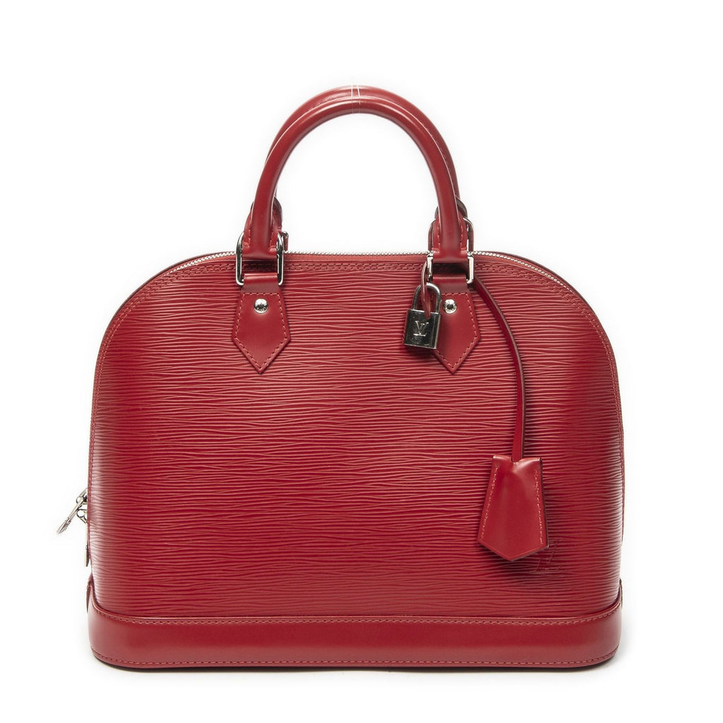 Louis Vuitton Alma Carmine Epi Handbag