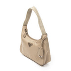 Prada Mini Zip Beige Nylon Canvas Handbag — view 2