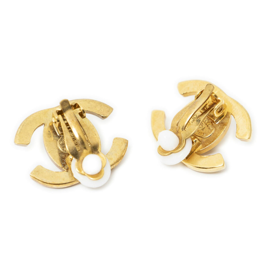 Chanel CC Turnlock Motif Clip on Earrings — view 2