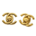 Chanel CC Turnlock Motif Clip on Earrings