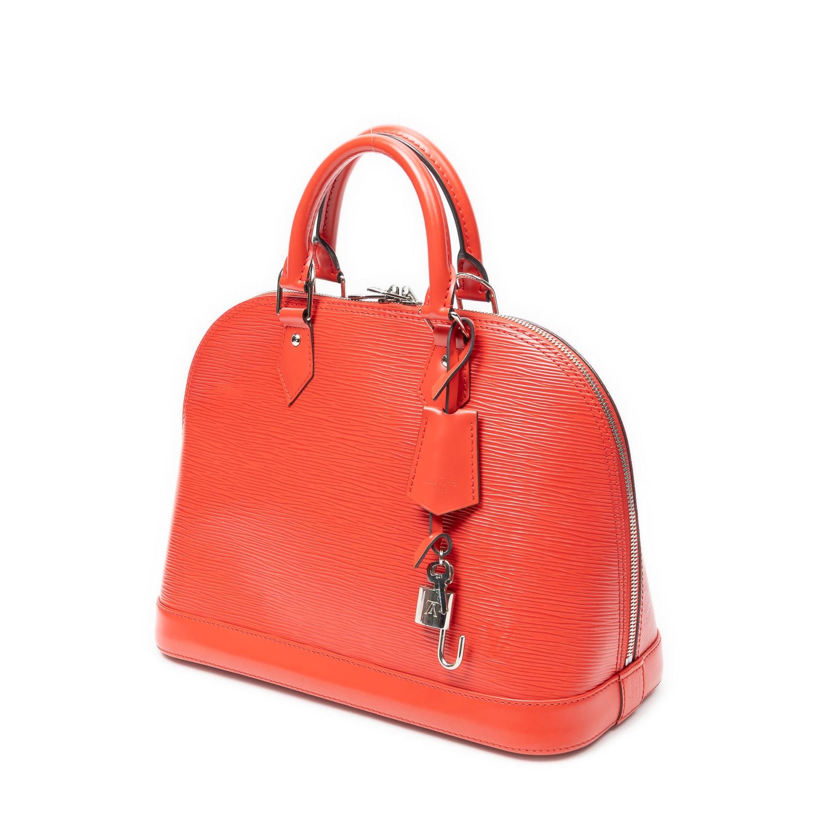 Louis Vuitton Alma Coquelicot Epi Handbag — view 2
